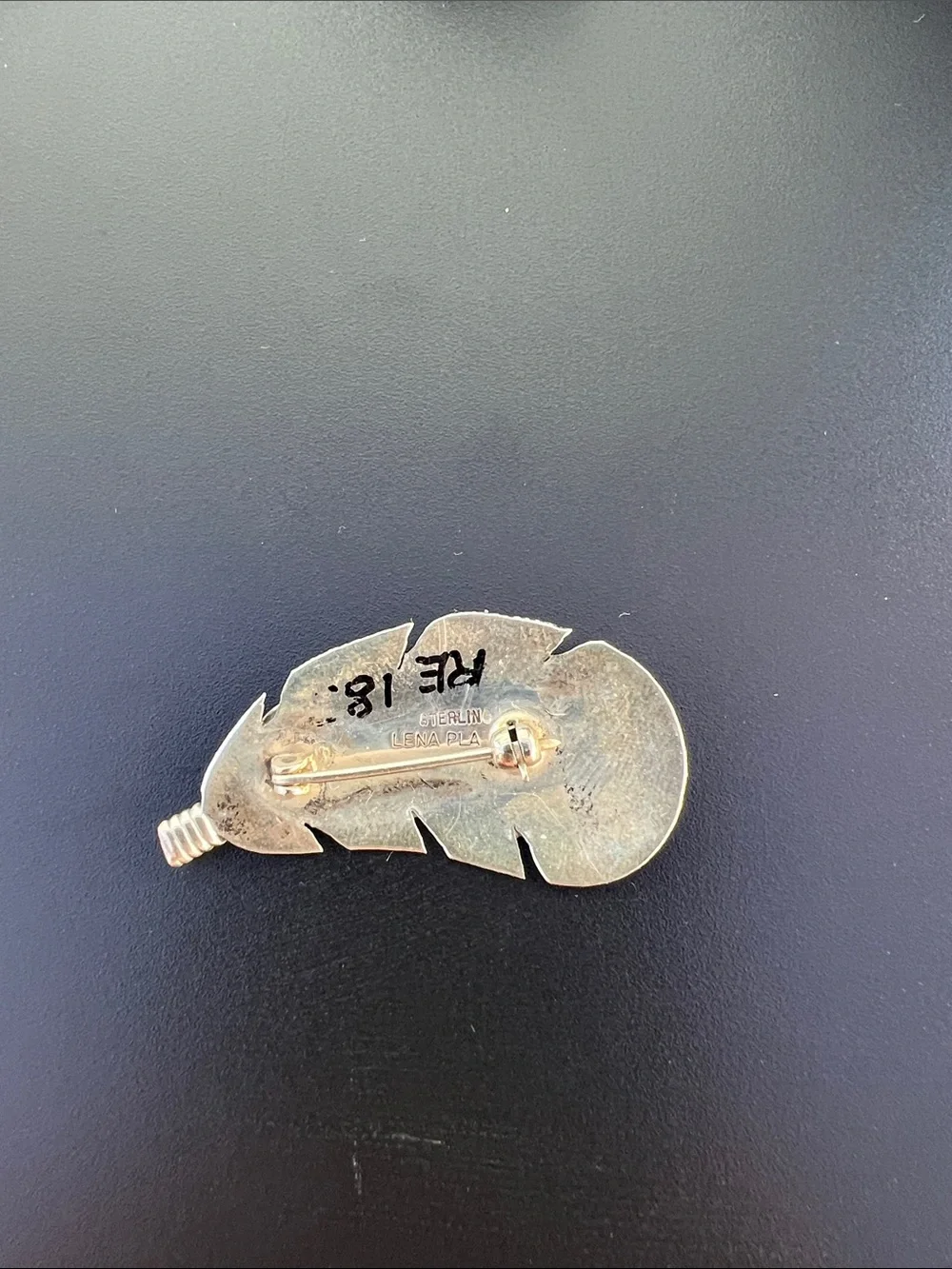 Sterling Silver Feather Lapel Pin